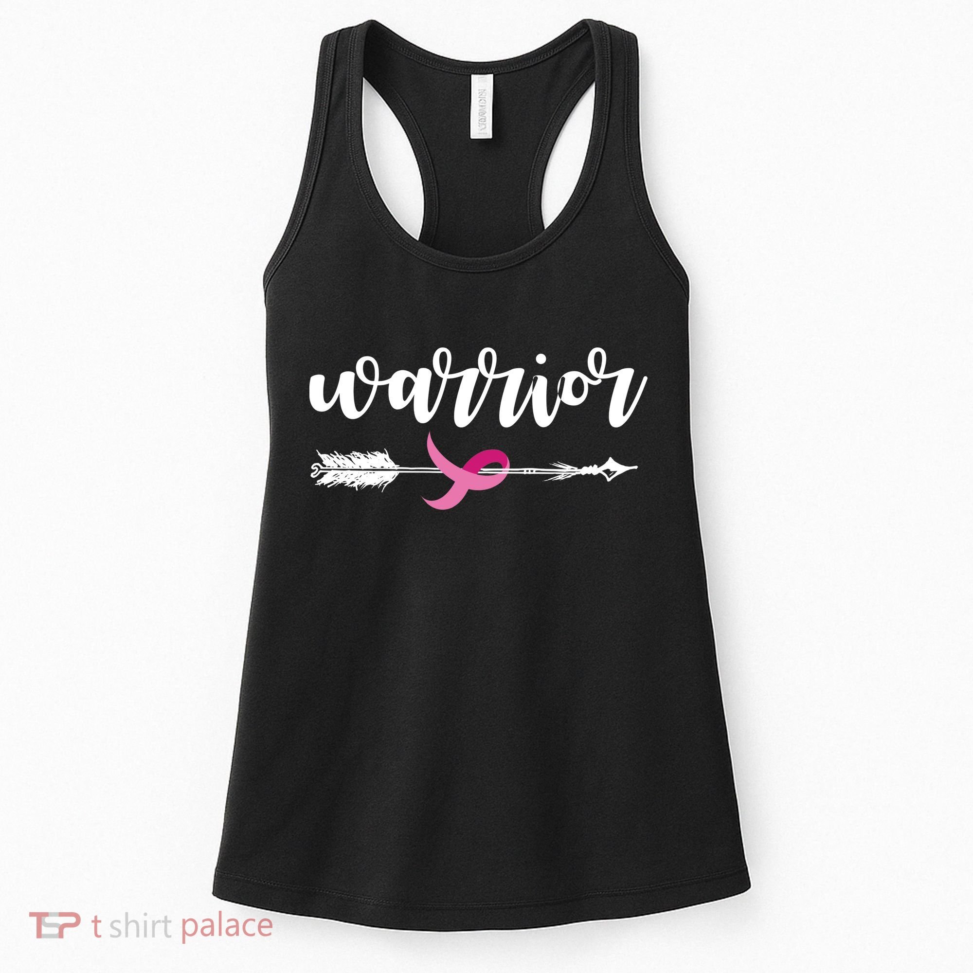 Breast Cancer Awareness Warrior Pink Ribbon Women's Tank Top