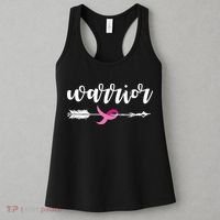 Breast Cancer Awareness Warrior Pink Ribbon Women's Tank Top thumb 3
