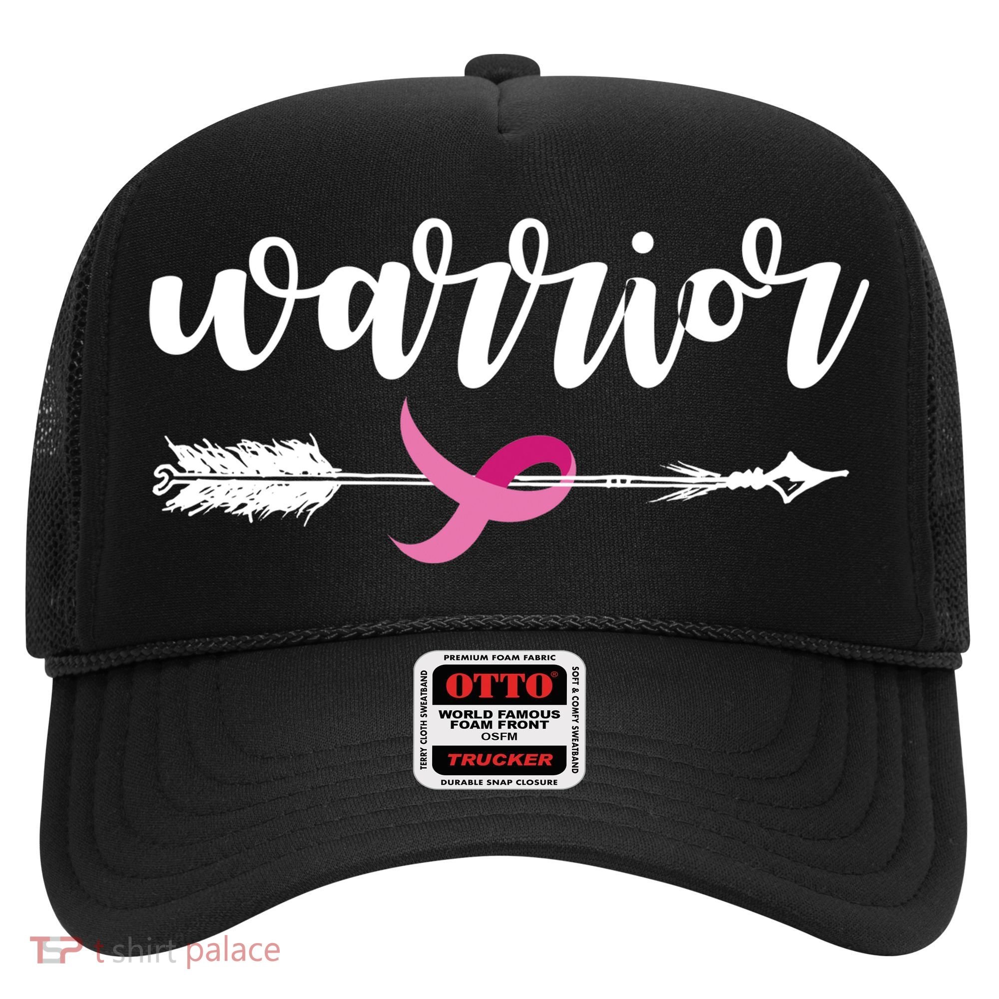 Breast Cancer Awareness Warrior Pink Ribbon Hat