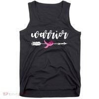 Breast Cancer Awareness Warrior Pink Ribbon Tank Top thumb 0