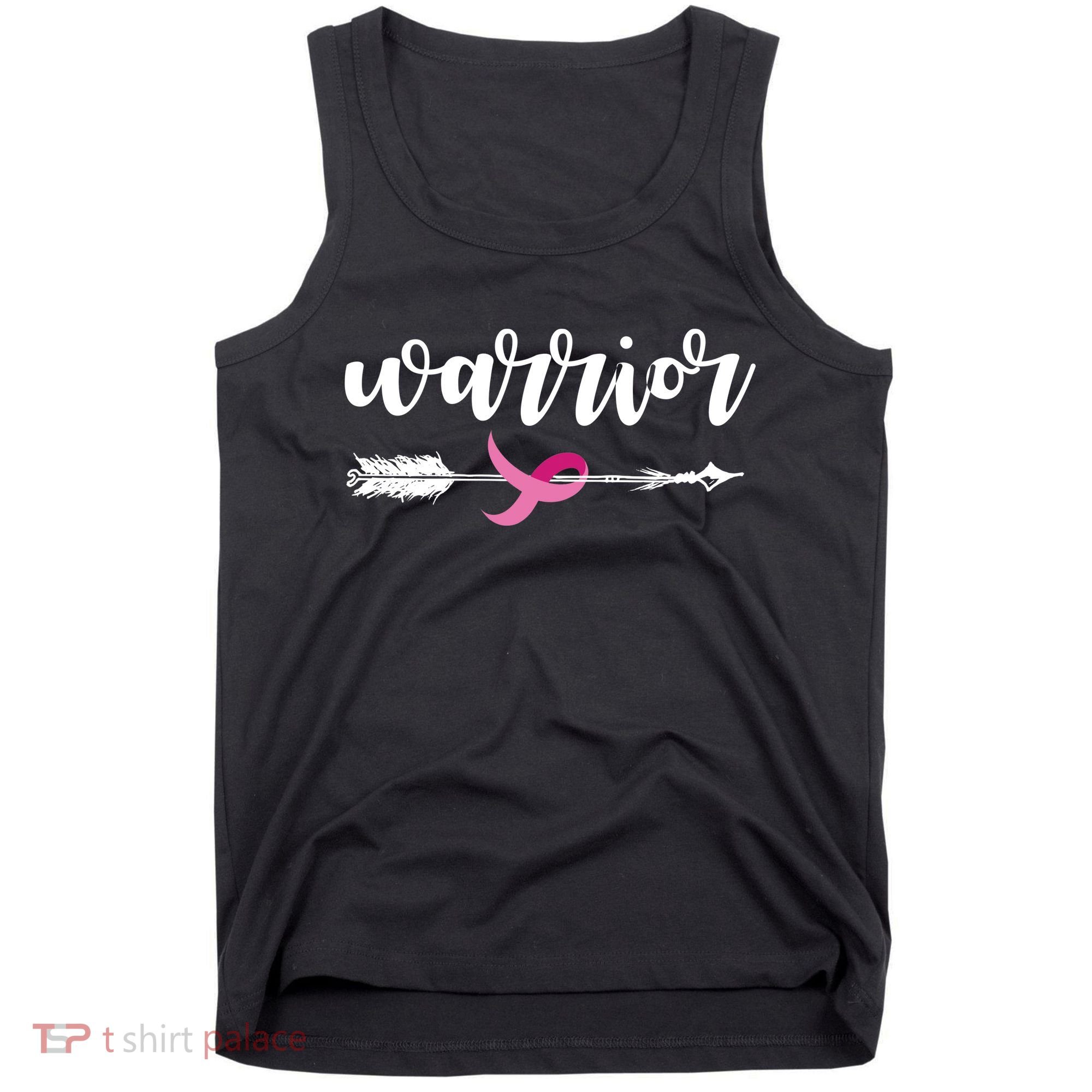 Breast Cancer Awareness Warrior Pink Ribbon Tank Top