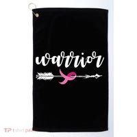 Breast Cancer Awareness Warrior Pink Ribbon Golf Towel thumb 0
