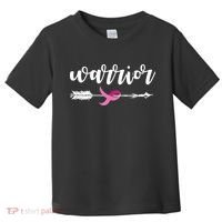 Breast Cancer Awareness Warrior Pink Ribbon Toddler T-Shirt thumb 0