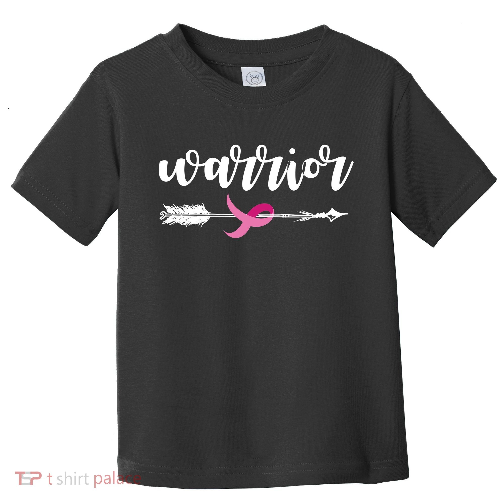 Breast Cancer Awareness Warrior Pink Ribbon Toddler T-Shirt