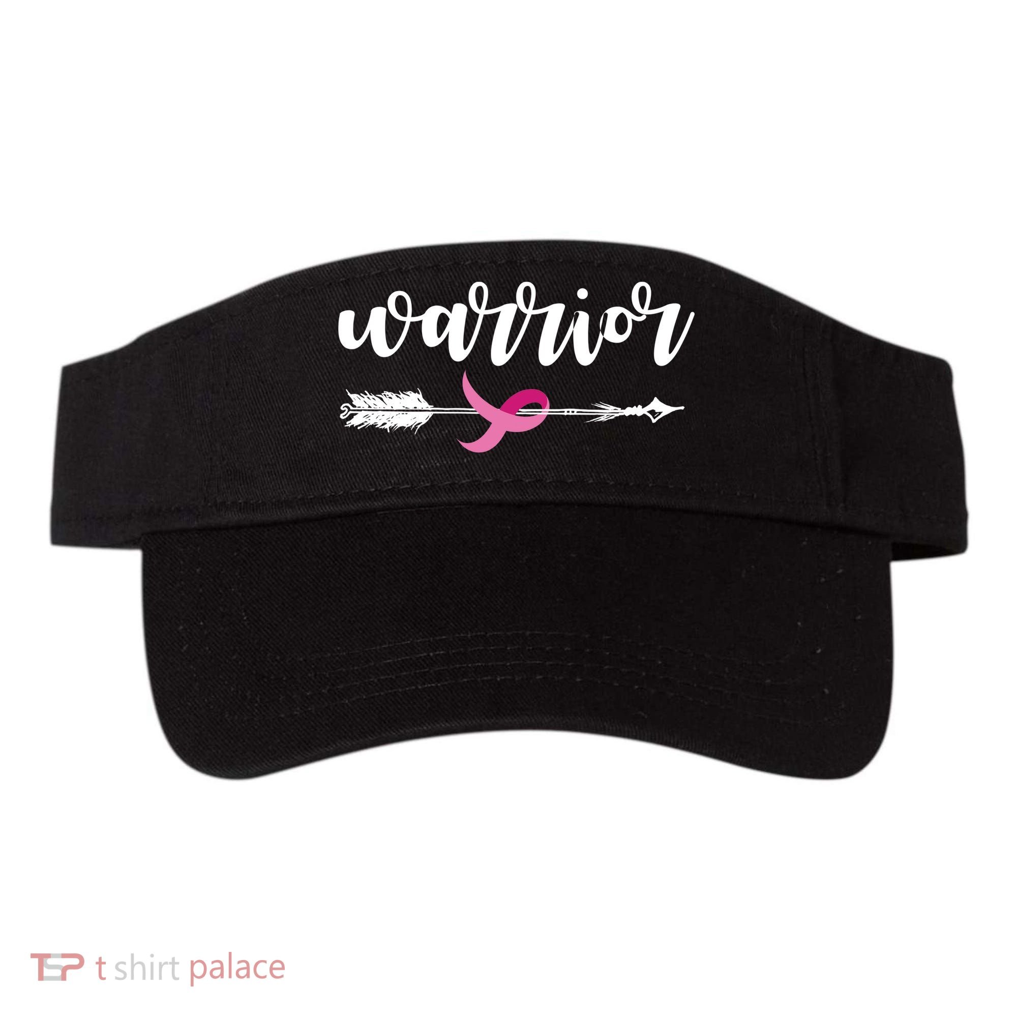 Breast Cancer Awareness Warrior Pink Ribbon Visor