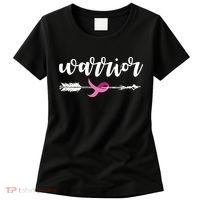 Breast Cancer Awareness Warrior Pink Ribbon Women's T-Shirt thumb 0