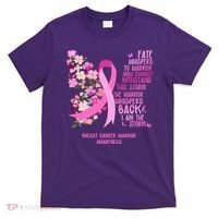 Breast Cancer Awareness Floral Ribbon Butterfly T-Shirt thumb 0