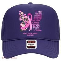 Breast Cancer Awareness Floral Ribbon Butterfly Hat thumb 0