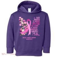 Breast Cancer Awareness Floral Ribbon Butterfly Toddler Hoodie thumb 0
