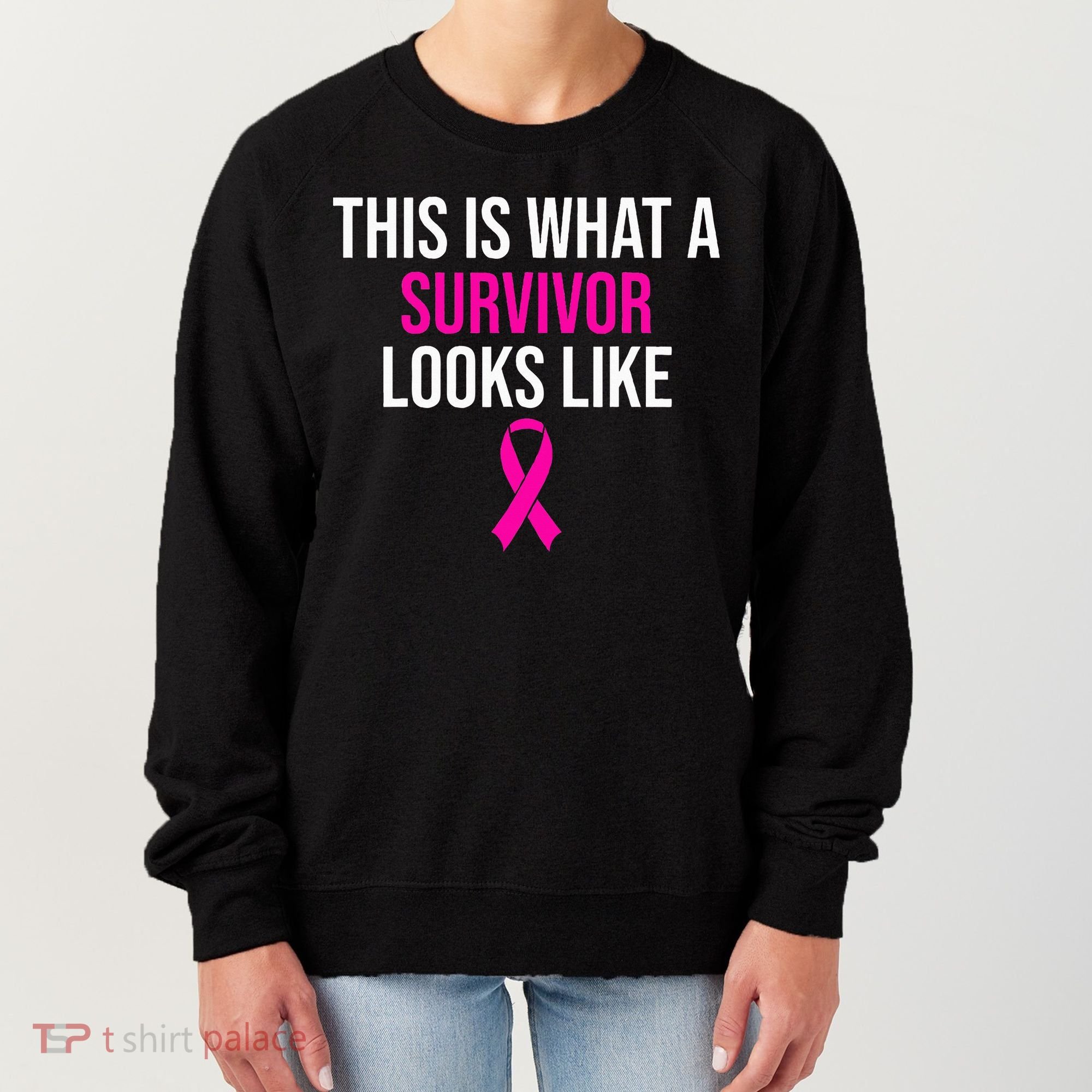 Breast Cancer Awareness Survivor Pink Ribbon Women's Sweatshirt
