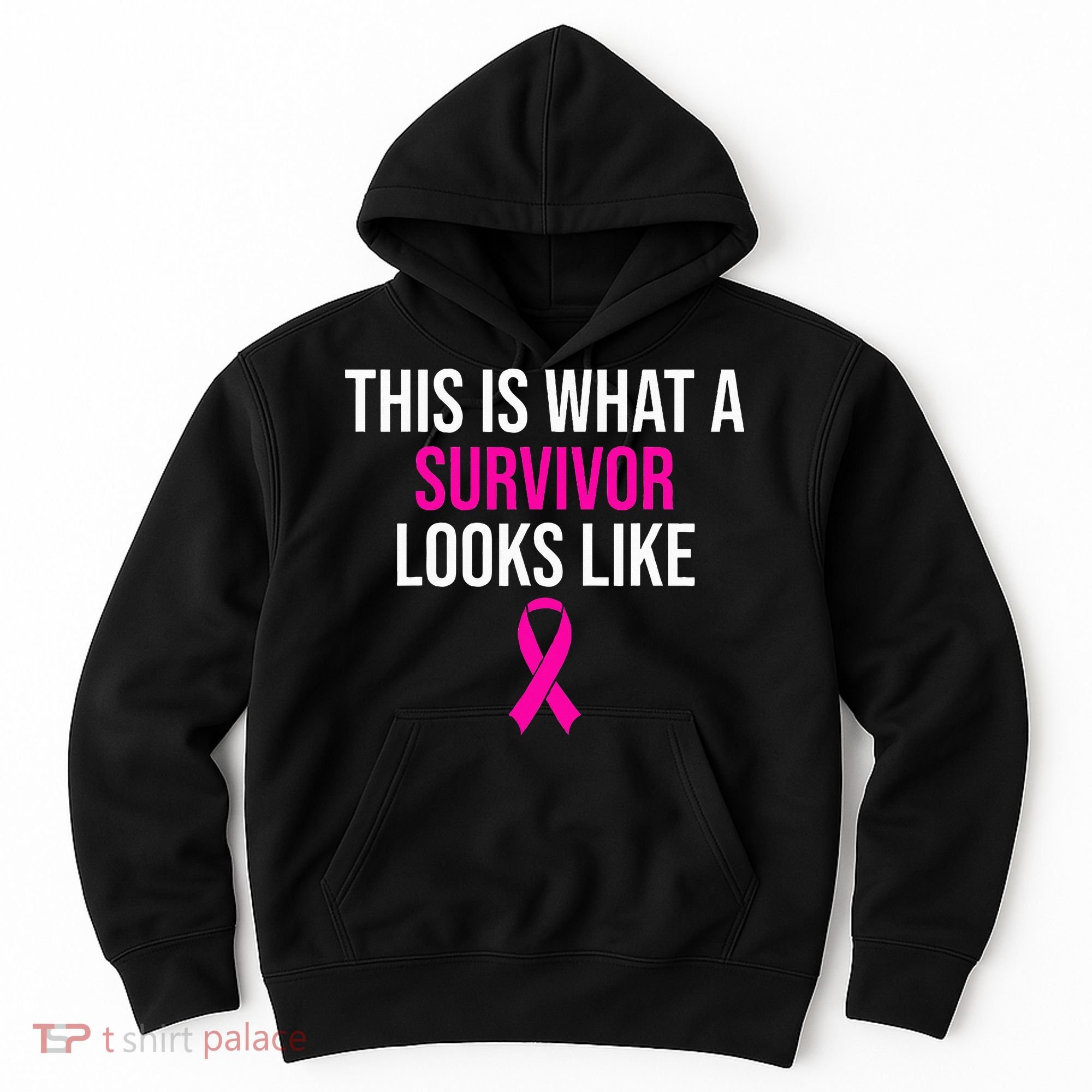 Breast Cancer Awareness Survivor Pink Ribbon Hoodie