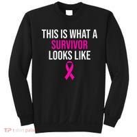 Breast Cancer Awareness Survivor Pink Ribbon Sweatshirt thumb 0