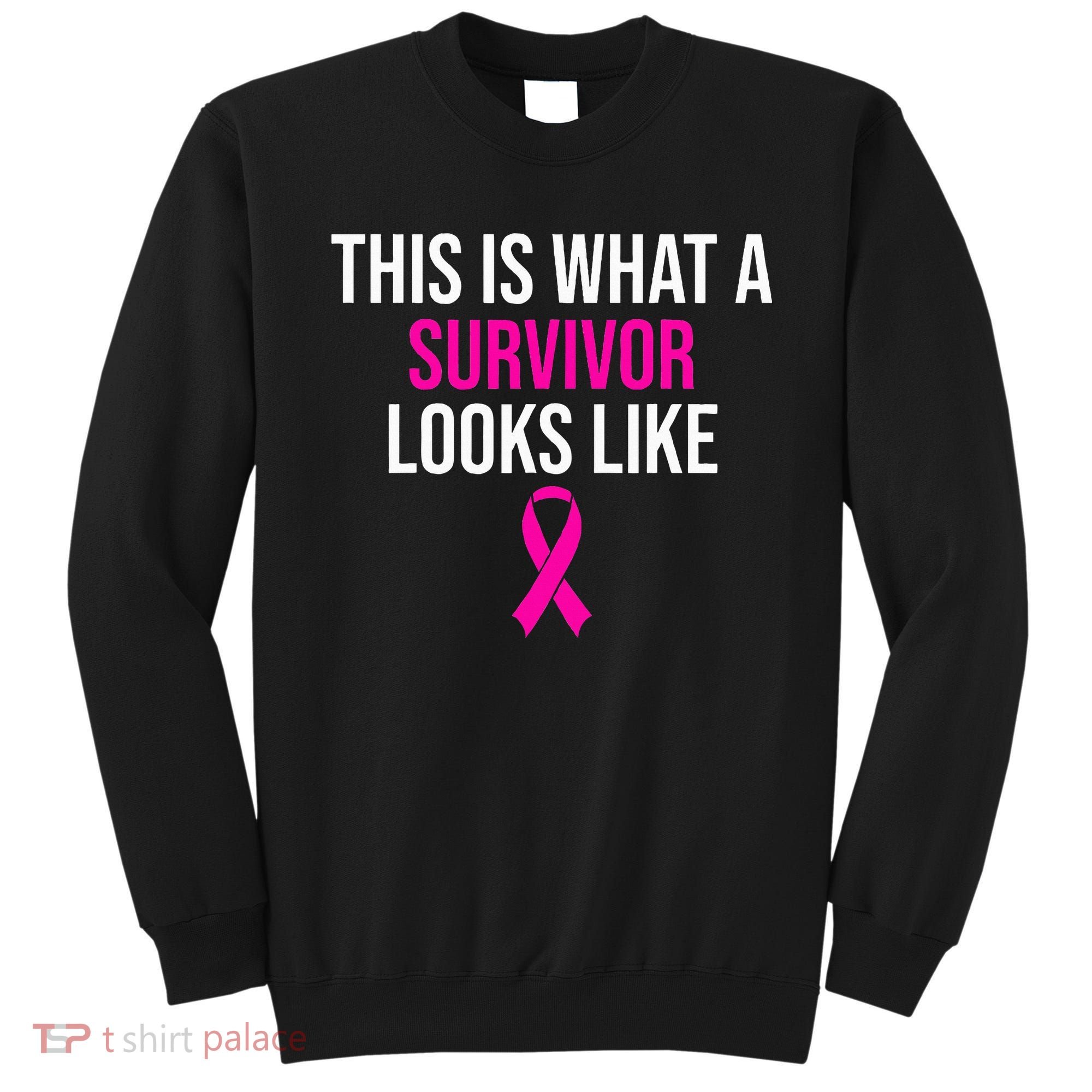 Breast Cancer Awareness Survivor Pink Ribbon Sweatshirt