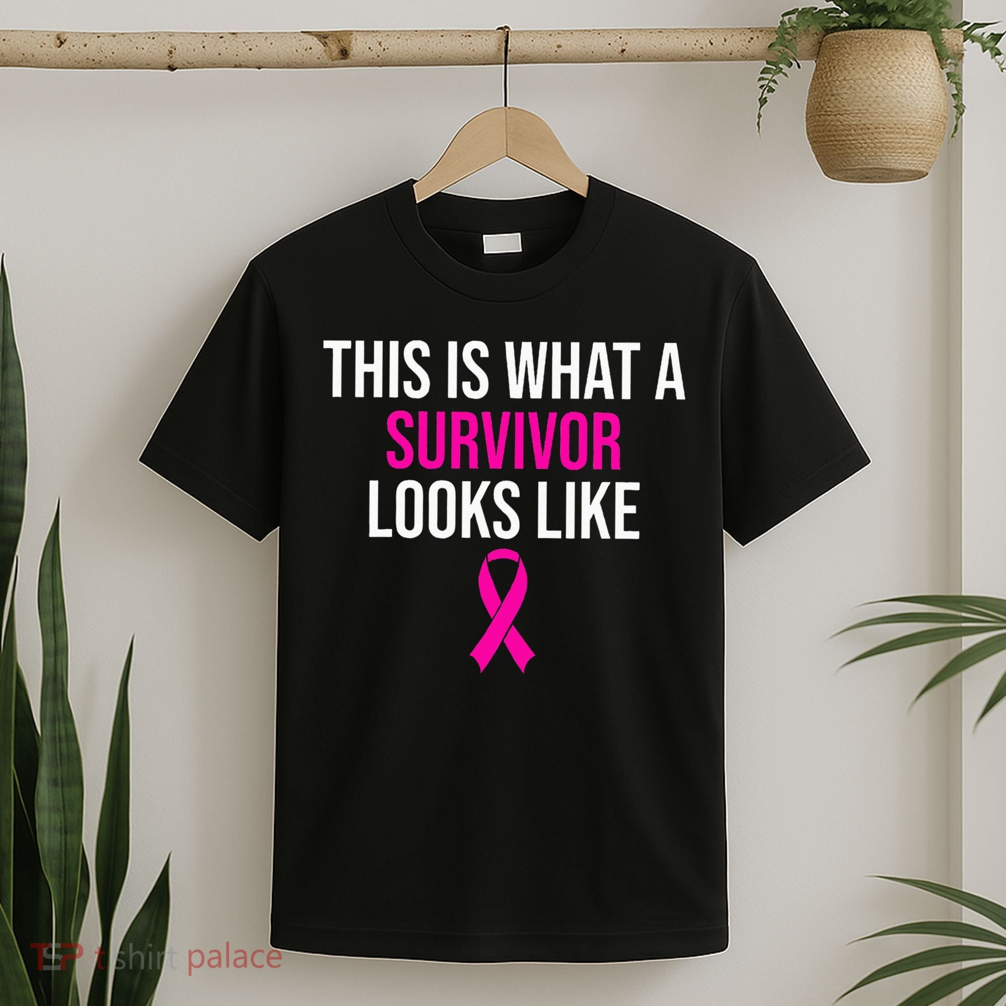 Breast Cancer Awareness Survivor Pink Ribbon T-Shirt
