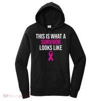 Breast Cancer Awareness Survivor Pink Ribbon Women's Hoodie thumb 0