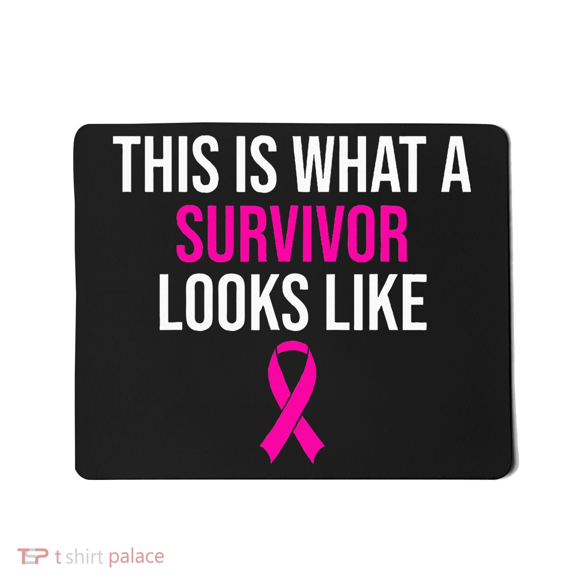 Breast Cancer Awareness Survivor Pink Ribbon Mousepad