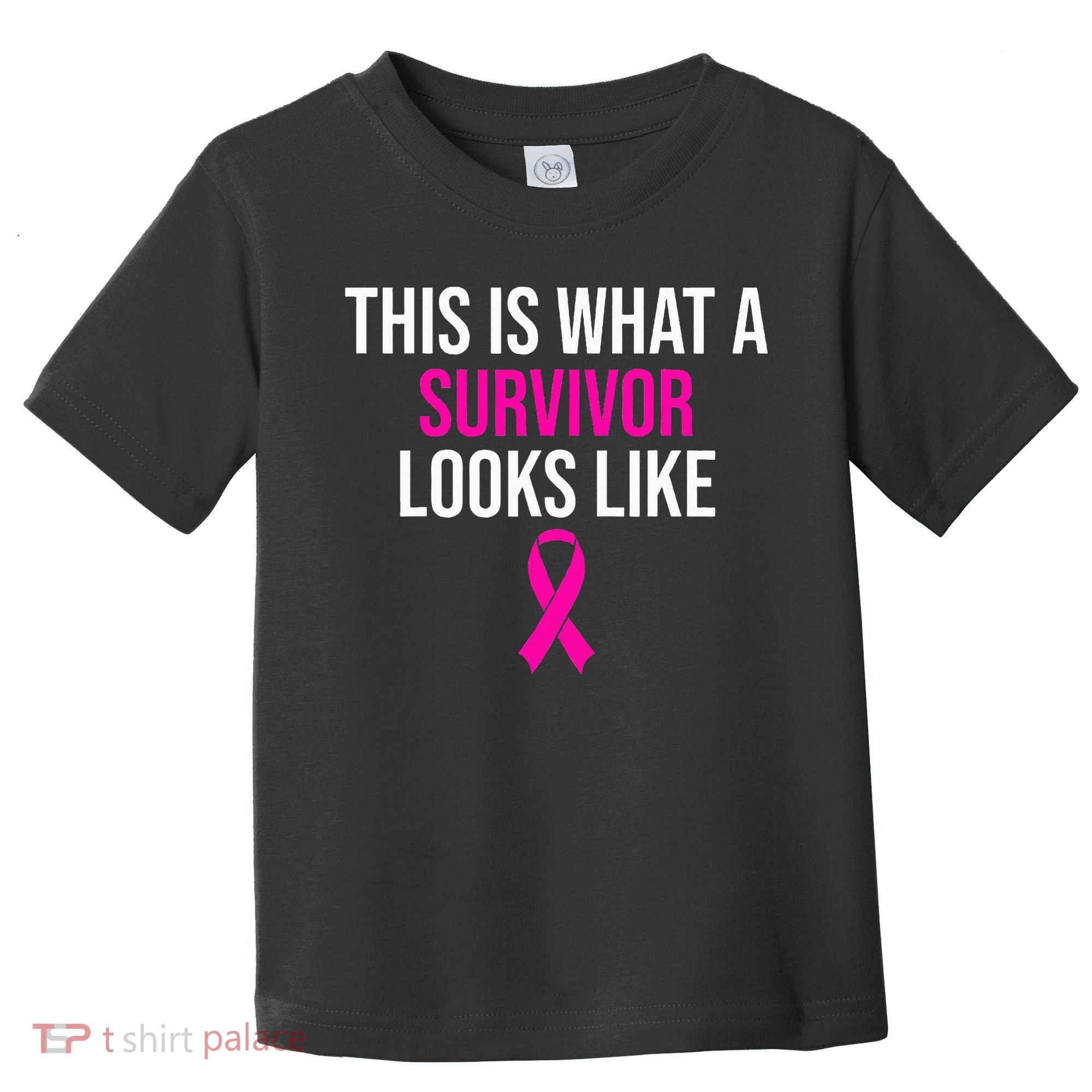 Breast Cancer Awareness Survivor Pink Ribbon Toddler T-Shirt