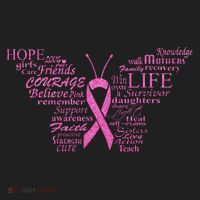 Breast Cancer Awareness Butterfly Ribbon Quotes Beanie thumb 2