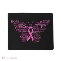 Breast Cancer Awareness Butterfly Ribbon Quotes Mousepad thumb 0