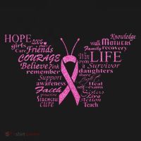 Breast Cancer Awareness Butterfly Ribbon Quotes Visor thumb 3