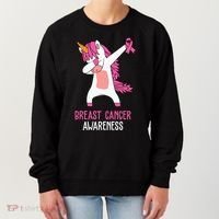 Breast Cancer Awareness Unicorn Ribbon Women's Sweatshirt thumb 0