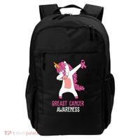 Breast Cancer Awareness Unicorn Ribbon Backpack thumb 0