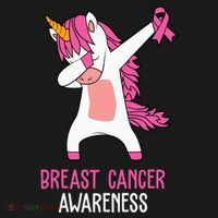Breast Cancer Awareness Unicorn Ribbon Coaster thumb 2
