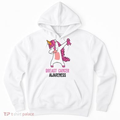 Breast Cancer Awareness Unicorn Ribbon Hoodie