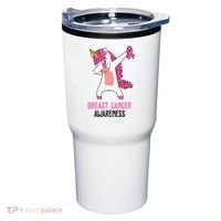 Breast Cancer Awareness Unicorn Ribbon Tumbler thumb 0
