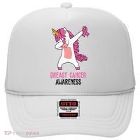 Breast Cancer Awareness Unicorn Ribbon Hat thumb 0