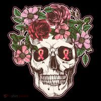 Breast Cancer Awareness Floral Flower Skull Coffee Mug thumb 5