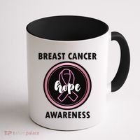 Breast Cancer Awareness Hope Ribbon Coffee Mug thumb 1