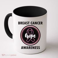 Breast Cancer Awareness Hope Ribbon Coffee Mug thumb 0