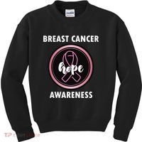 Breast Cancer Awareness Hope Ribbon Kids Sweatshirt thumb 0