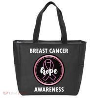 Breast Cancer Awareness Hope Ribbon Tote Bag thumb 0