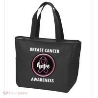 Breast Cancer Awareness Hope Ribbon Tote Bag thumb 3