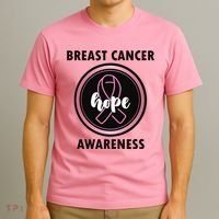 Breast Cancer Awareness Hope Ribbon T-Shirt thumb 3