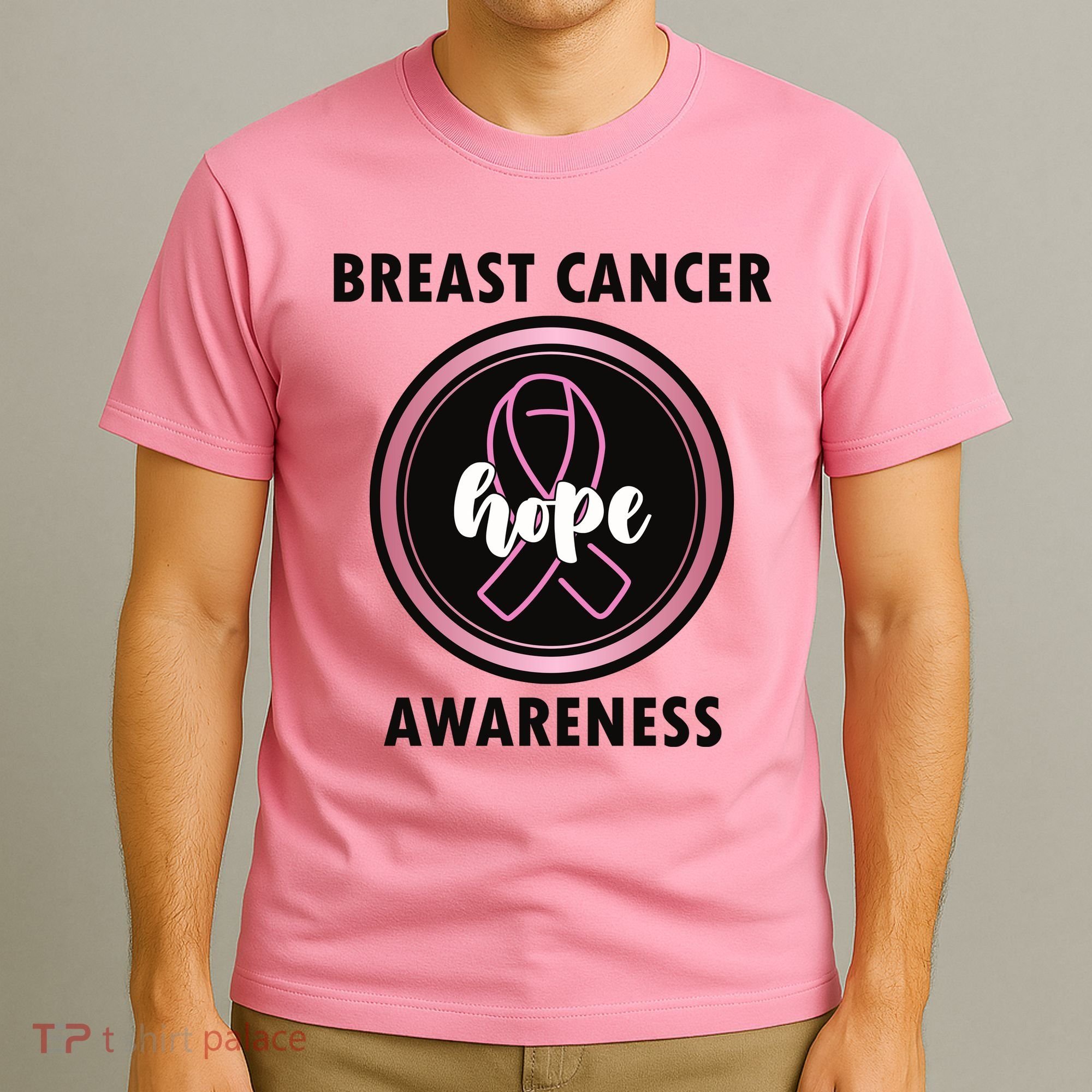 Breast Cancer Awareness Hope Ribbon T-Shirt