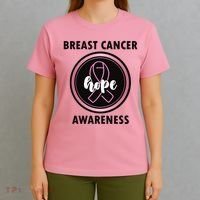 Breast Cancer Awareness Hope Ribbon T-Shirt thumb 4