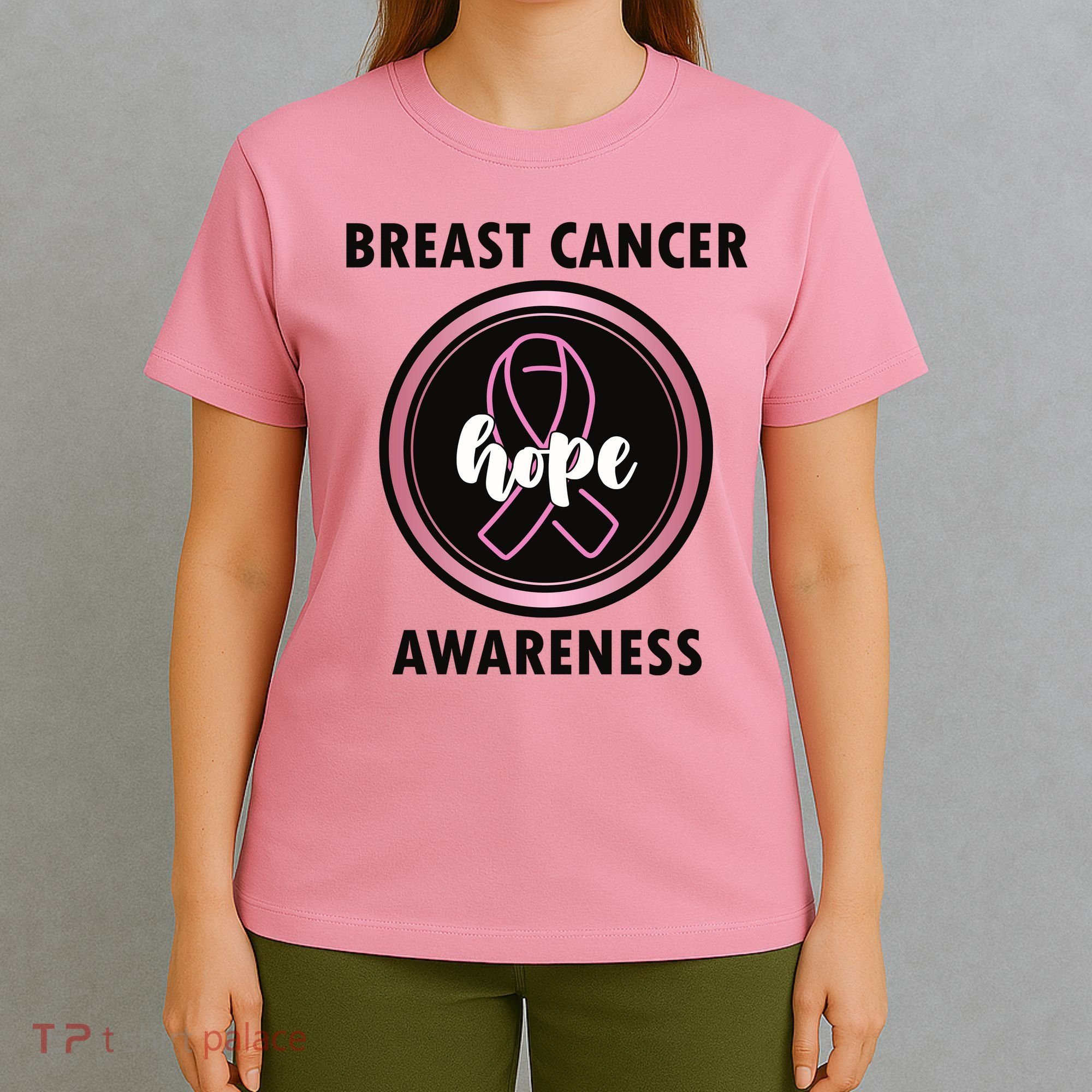 Breast Cancer Awareness Hope Ribbon T-Shirt