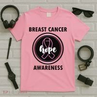 Breast Cancer Awareness Hope Ribbon T-Shirt thumb 5