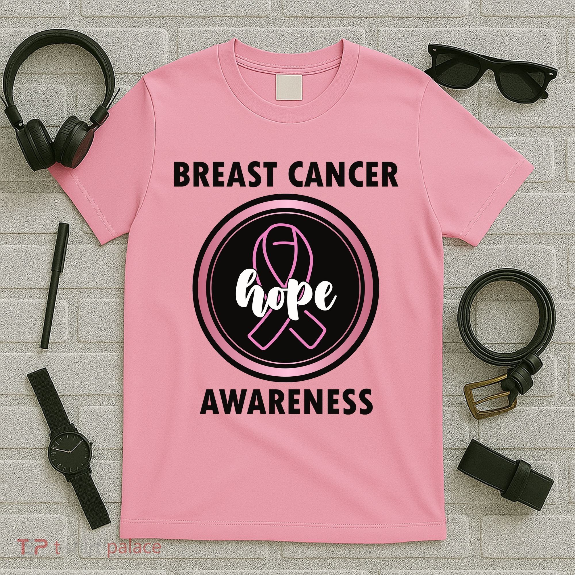Breast Cancer Awareness Hope Ribbon T-Shirt