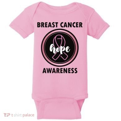 Breast Cancer Awareness Hope Ribbon Baby Bodysuit