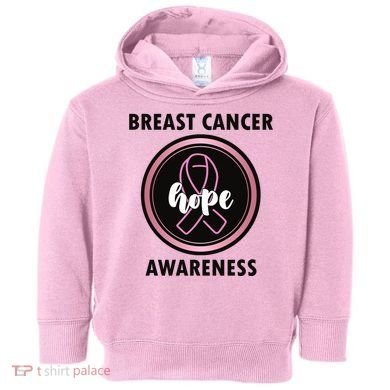 Breast Cancer Awareness Hope Ribbon Toddler Hoodie