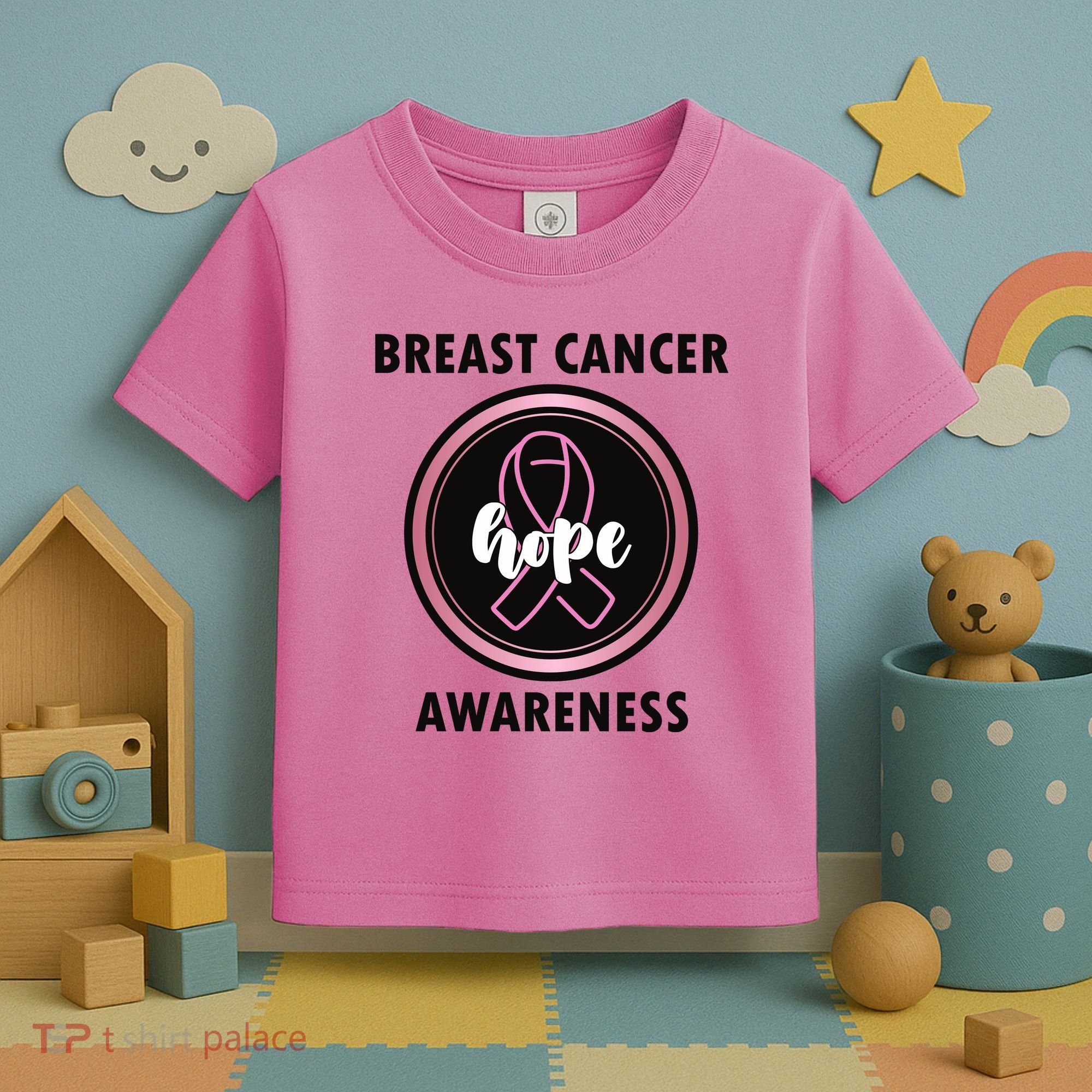 Breast Cancer Awareness Hope Ribbon Toddler T-Shirt