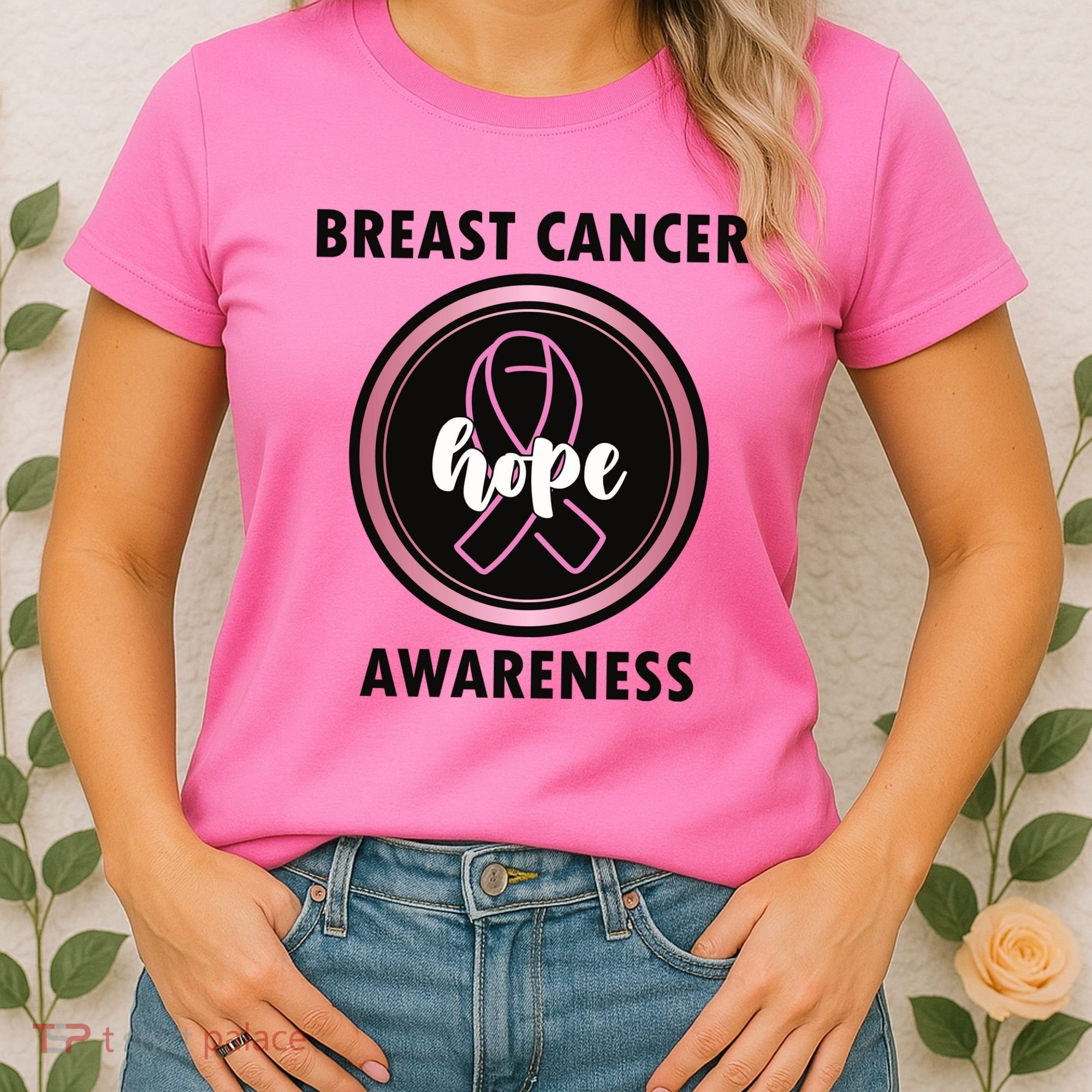 Breast Cancer Awareness Hope Ribbon Women's T-Shirt