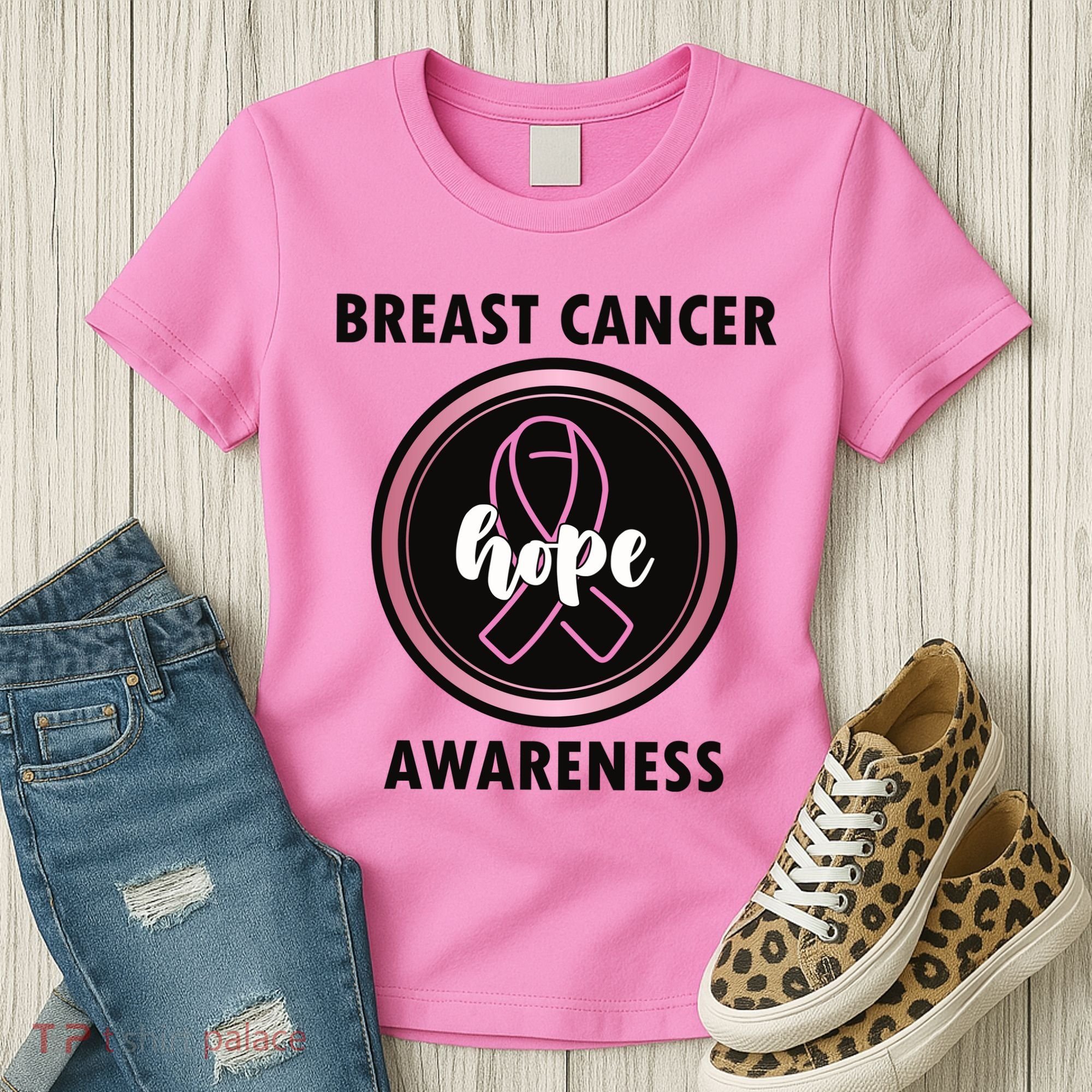 Breast Cancer Awareness Hope Ribbon Women's T-Shirt