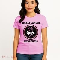 Breast Cancer Awareness Hope Ribbon Women's T-Shirt thumb 4