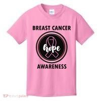 Breast Cancer Awareness Hope Ribbon Kids T-Shirt thumb 0