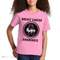 Breast Cancer Awareness Hope Ribbon Kids T-Shirt thumb 2